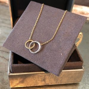 Nordstrom Gold/Silver Infinity Link Short Necklace